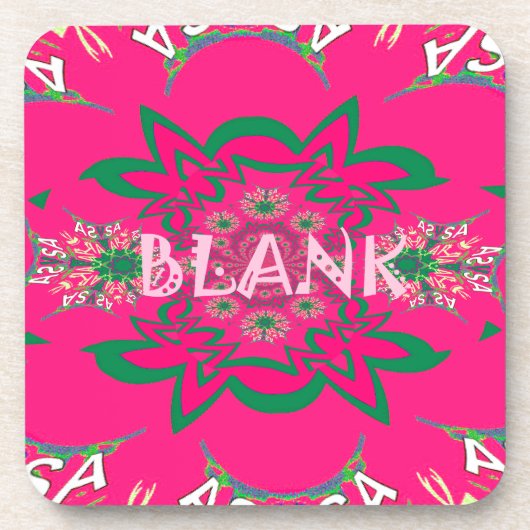 Blank, lebhaft rosa, bläserfarbene, lila Schattenm Untersetzer (Vorderseite)