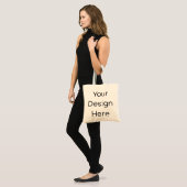 Blank Leinwand Tote Bag Tragetasche (Vorderseite (Model))