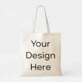 Blank Leinwand Tote Bag Tragetasche (Rückseite)