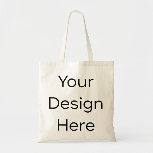 Blank Leinwand Tote Bag Tragetasche (Vorne)