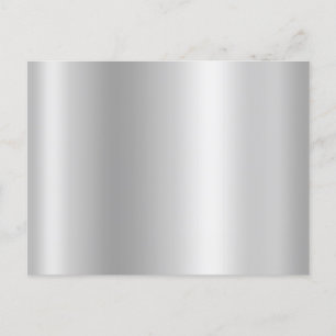 Blank Light Silver Grau Foil Gradient Postkarte