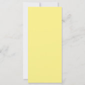 Blank maisfarbene Karte für Ihr Hochzeitsmenü (Rückseite)