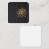 Blank Mandala Quadratische Visitenkarte (Vorne/Hinten)