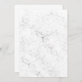 Blank-Marmor-Hochzeitsfeier Ihre eigene Entstehung Einladung (Vorne/Hinten)