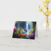 BLANK MERMAID GREETING CARD JEDES EREIGNIS KARTE (Gelbe Blume)