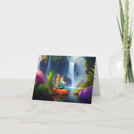 BLANK MERMAID GREETING CARD JEDES EREIGNIS KARTE (Vorderseite)