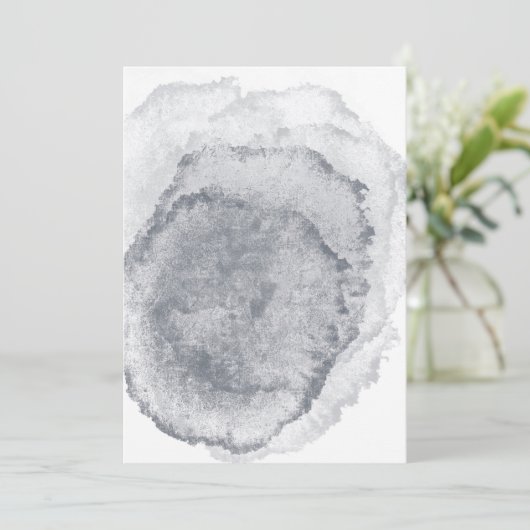 Blank Midnight Blue Wedding Einladung (Stehend Vorderseite)