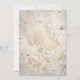 Blank Minimalistisch Gold Filigree Ankündigung