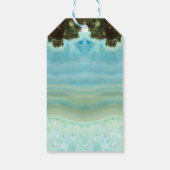 Blank Modern Cool Blue Gastgeschenke Vielen Dank Geschenkanhänger (Rückseite)