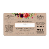 Blank Modern Soy Candle Labels (Vorne)
