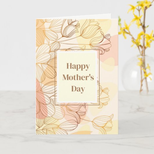 Blank Mother Day Card Karte (Gelbe Blume)