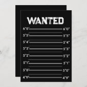 Blank-Mugshot-Vorlage Einladung (Vorne/Hinten)