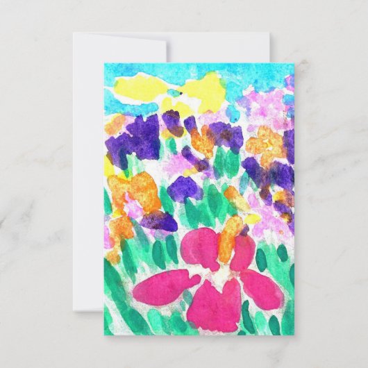 Blank-Multicolor-Einladungen Einladung (Vorderseite)