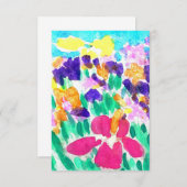 Blank-Multicolor-Einladungen Einladung (Vorne/Hinten)