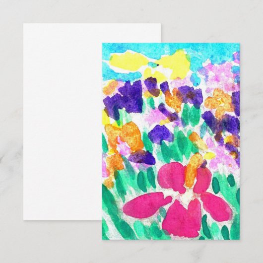 Blank-Multicolor-Einladungen Einladung (Vorne/Hinten)