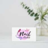 Blank Nail Studio Visitenkarte (Stehend Vorderseite)