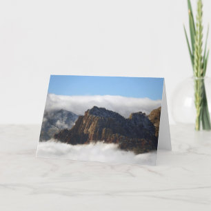 Blank, Nestled in Clouds Fine Art Photo Skyscape Karte
