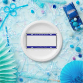 Blank New York State License Plate Pappteller (Party)