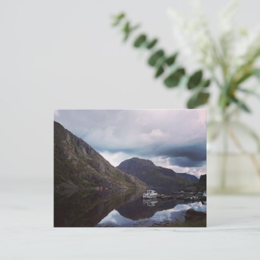 Blank Norwegen Landschaftsgrüßkarte Karte (Stehend Vorderseite)