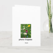 Blank Note Card: Frühjahr-Wildblumen Karte (Rückseite)