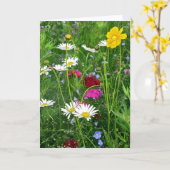 Blank Note Card: Frühjahr-Wildblumen Karte (Gelbe Blume)