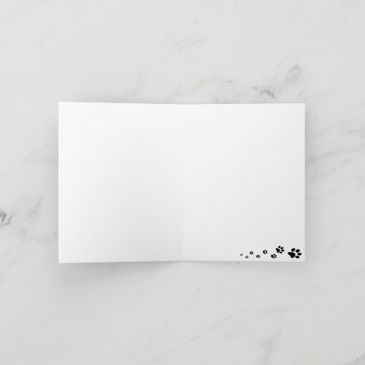 Blank Note Card Hund Sprichwort Hallo Karte (Innenseite)