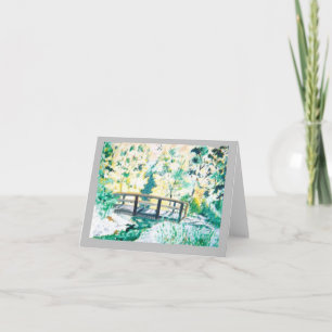 Blank Note Card inner Morning Dew Print Sarr Karte