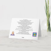 Blank Note Card Kaleidoscope Lovitude Karte (Rückseite)