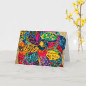 Blank Note Card Kaleidoscope Lovitude Karte (Gelbe Blume)