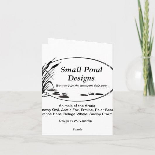 Blank Note Card Karte (Rückseite)