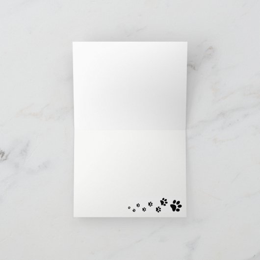 Blank Note card mit Australian Shepherd Karte (Innenseite)