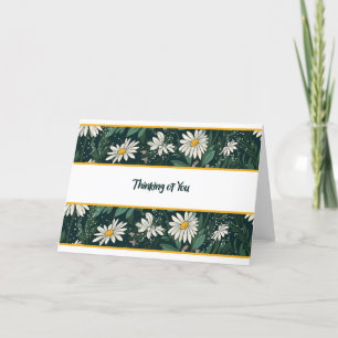 Blank Note Card mit Daisis Dankeskarte
