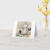 Blank Note Card mit dem Original des Künstlers Karte (Gelbe Blume)