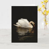 Blank Note Card mit schönem Schwan Karte (Gelbe Blume)
