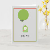 Blank Note Card mit Umschlag & Ballon Karte (Gelbe Blume)