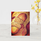 Blank Note Card Pastel Acorn Design Karte (Gelbe Blume)