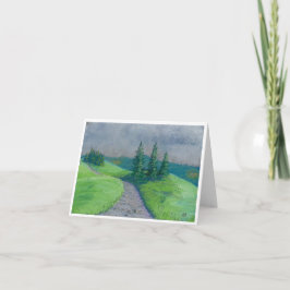 Blank Note Card Spring Hills Dankeskarte