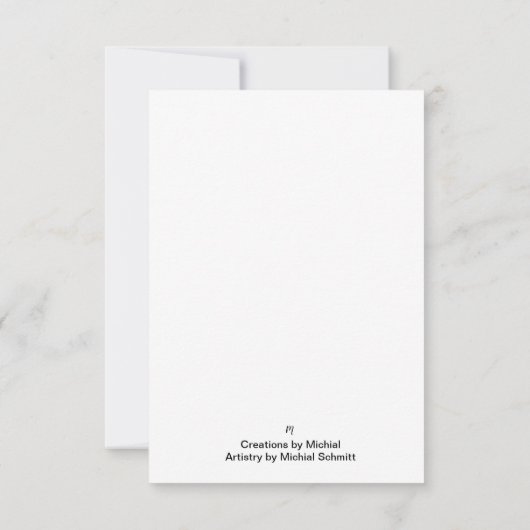 Blank-Note-Karte für den Birkenbaum-#2 Mitteilungskarte (Rückseite)