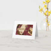 Blank Notecard - Butterfly Collage Karte (Gelbe Blume)