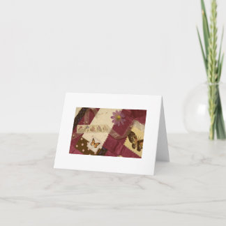 Blank Notecard - Butterfly Collage Karte