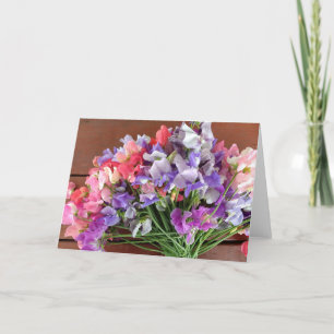 Blank Notecard - Platterbsen Karte