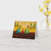 Blank notecard with artwork by Marabeth Quin Karte (Gelbe Blume)