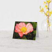Blank Notizkarte - Mohn Karte (Gelbe Blume)