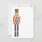 Blank Nutcracker Weihnachtskarte Einladung (Vorderseite)