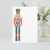 Blank Nutcracker Weihnachtskarte Einladung (Stehend Vorderseite)