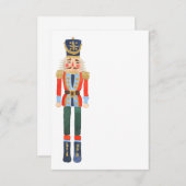 Blank Nutcracker Weihnachtskarte Einladung (Vorne/Hinten)
