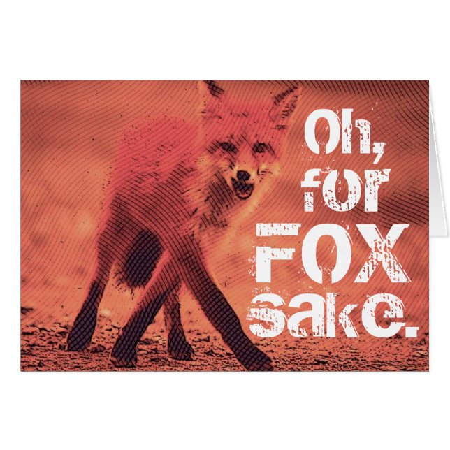 Blank Oh, für FOX Sake Sassy Red Fox (Vorderseite (Horizontal))