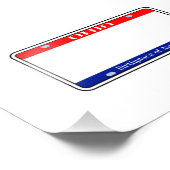 Blank Ohio License Fotodruck (Ecke)