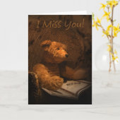 Blank Old Beer Card ich Miss You Karte (Gelbe Blume)