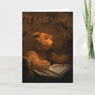 Blank Old Beer Card ich Miss You Karte